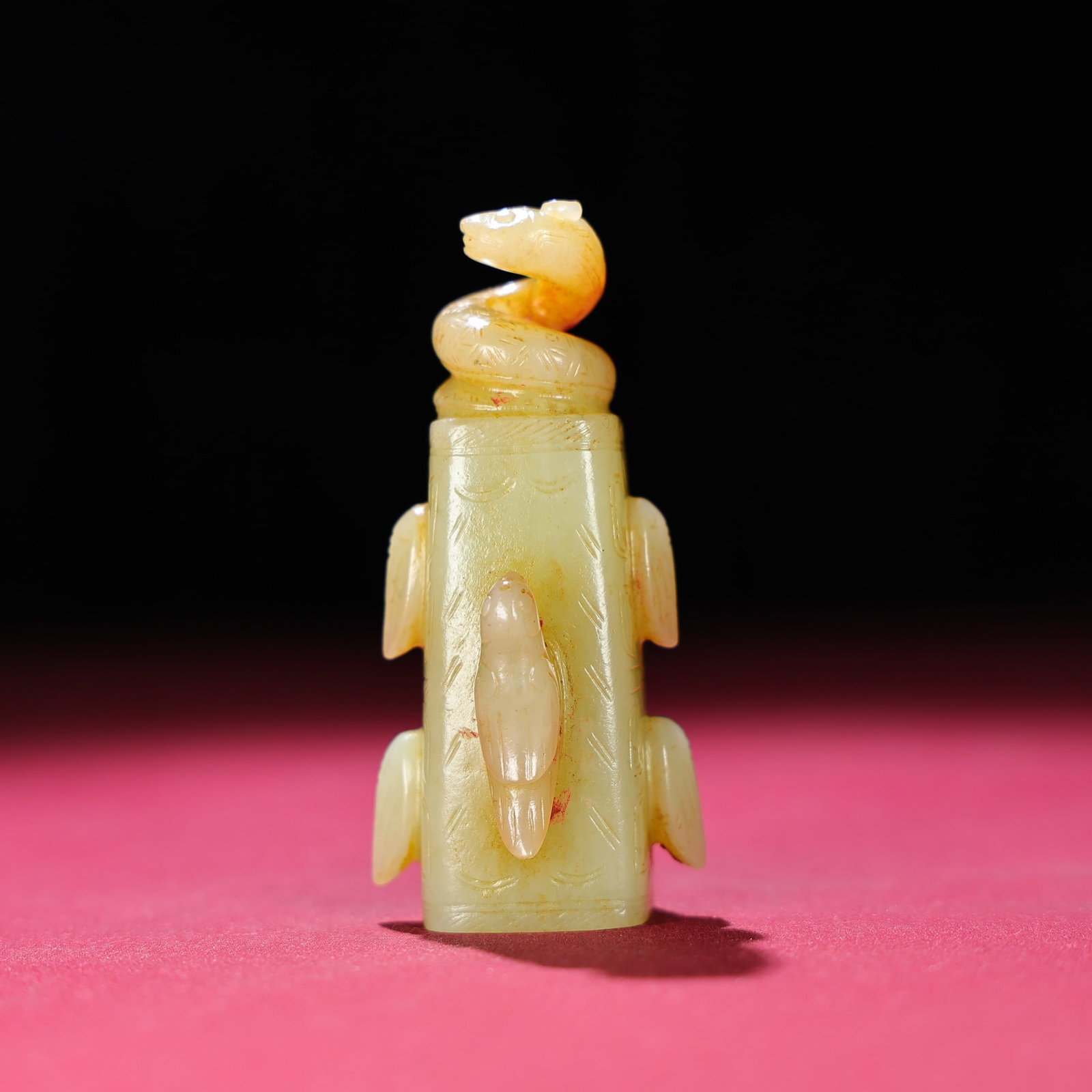 Old Hetian Jade Pendant/Lezi - 3