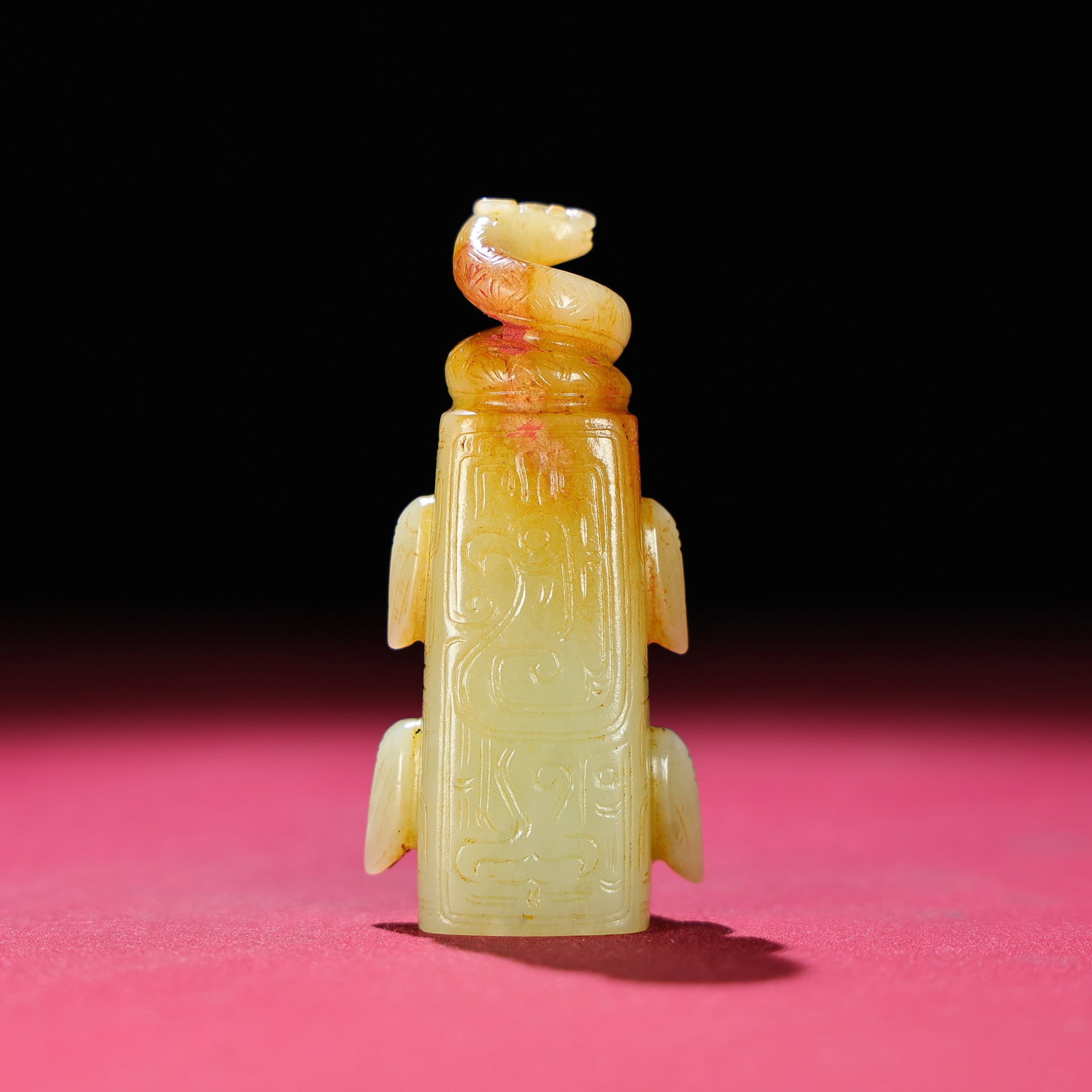 Old Hetian Jade Pendant/Lezi - 5