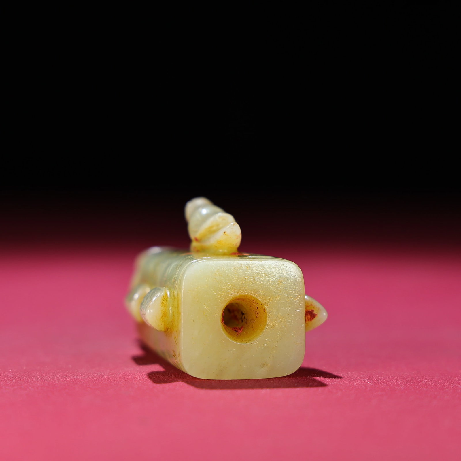 Old Hetian Jade Pendant/Lezi - 8