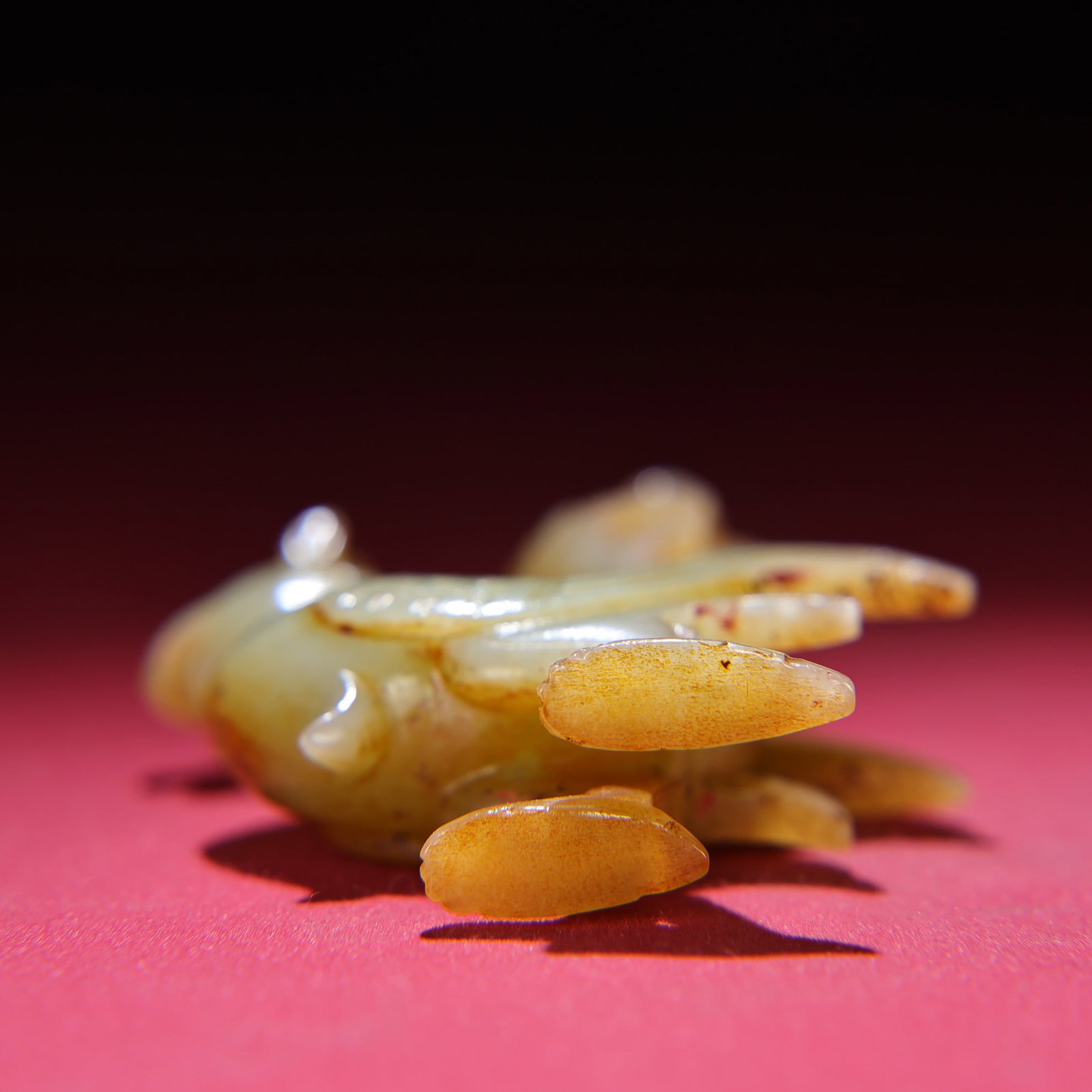 Old Hetian Jade Phoenix Bird Statue - 6