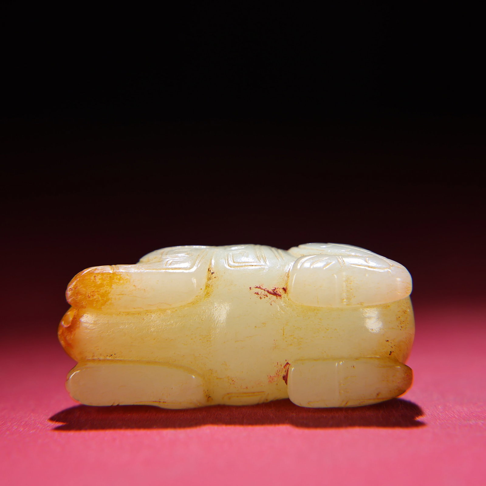 Old Hetian Jade Rabbit Pendant - 2