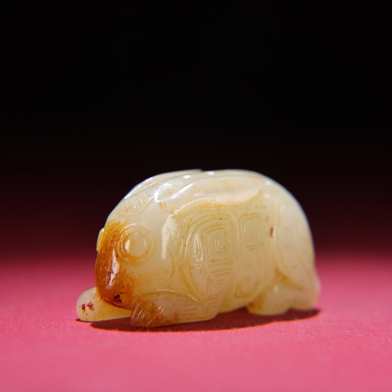 Old Hetian Jade Rabbit Pendant - 3