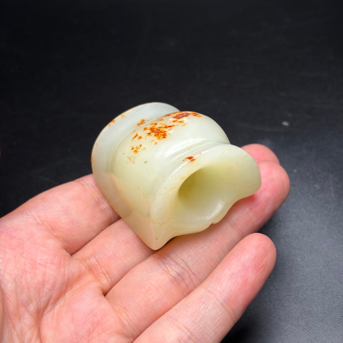 Natural Hetian Jade Turtle Shell Pendnat - 8