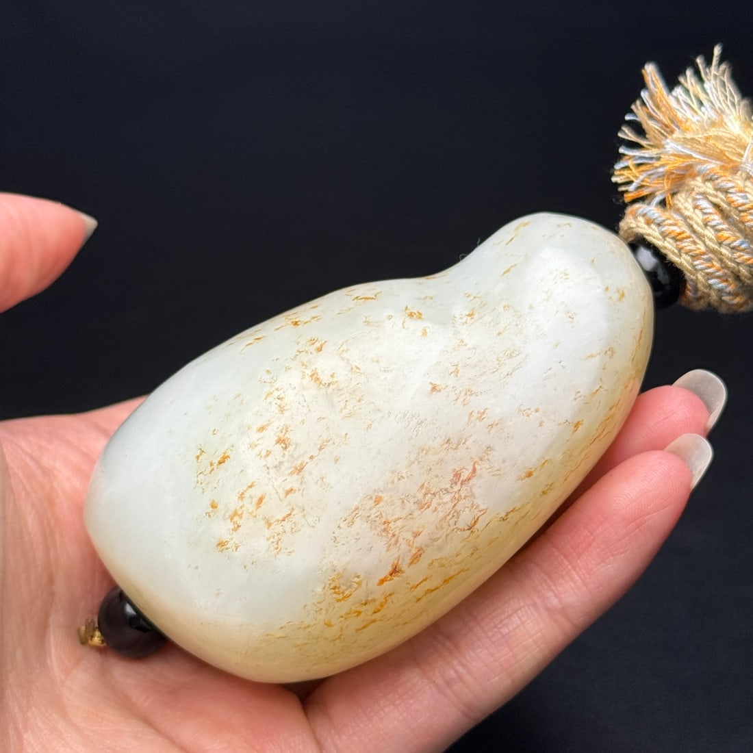 Natural Hetian Jade Original Stone Pendant - 2