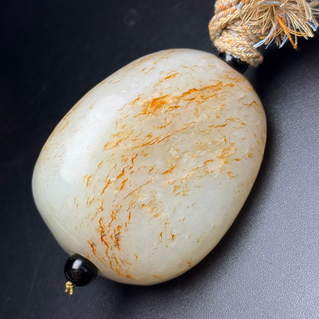 Natural Hetian Jade Original Stone Pendant - 5