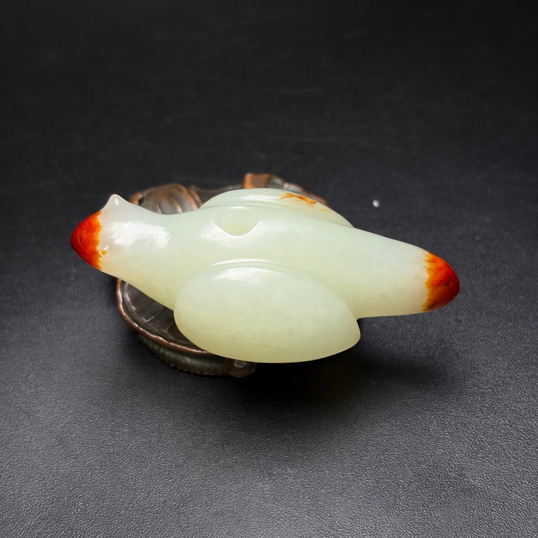 Natural Hetian Jade Bird Pendant - 3