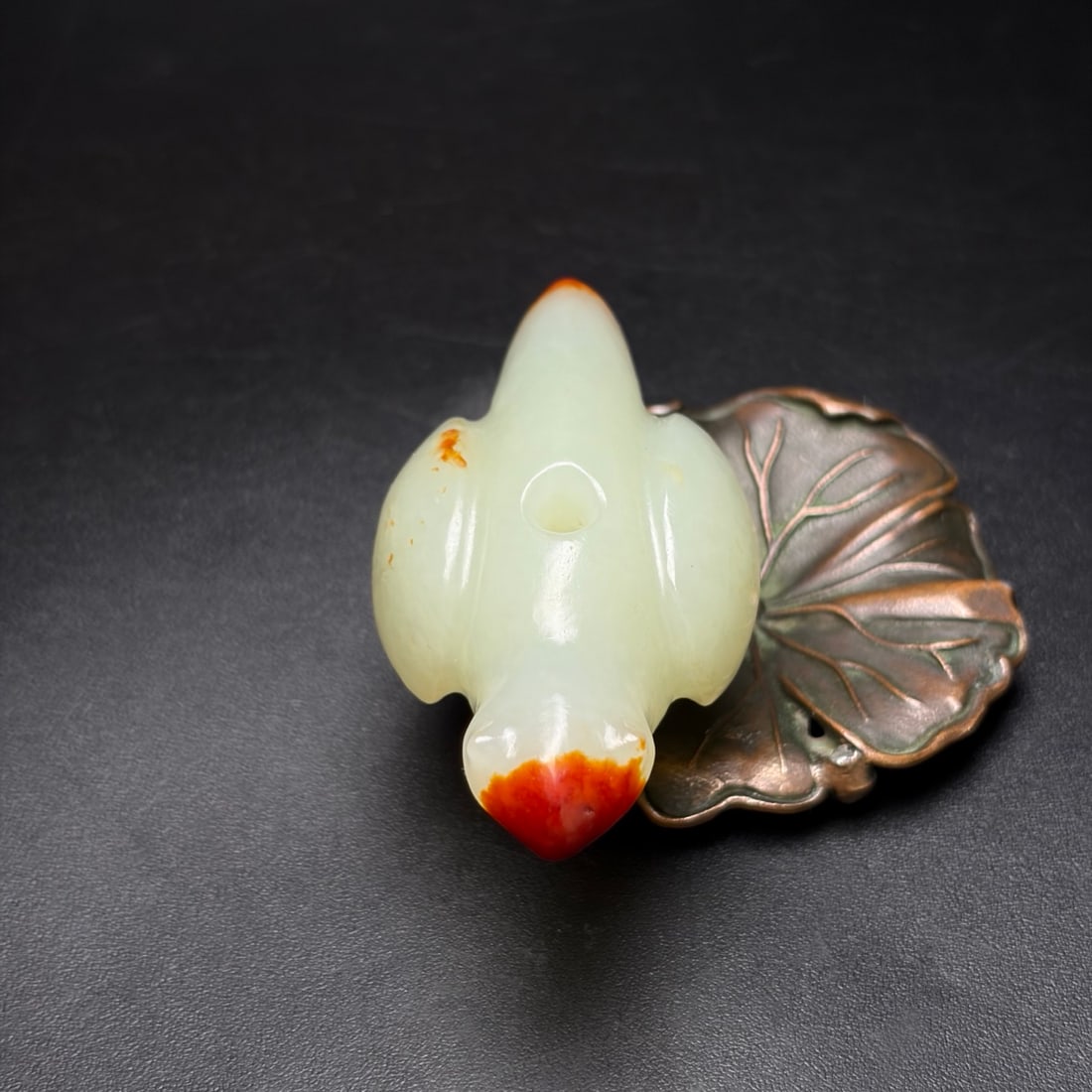 Natural Hetian Jade Bird Pendant - 5