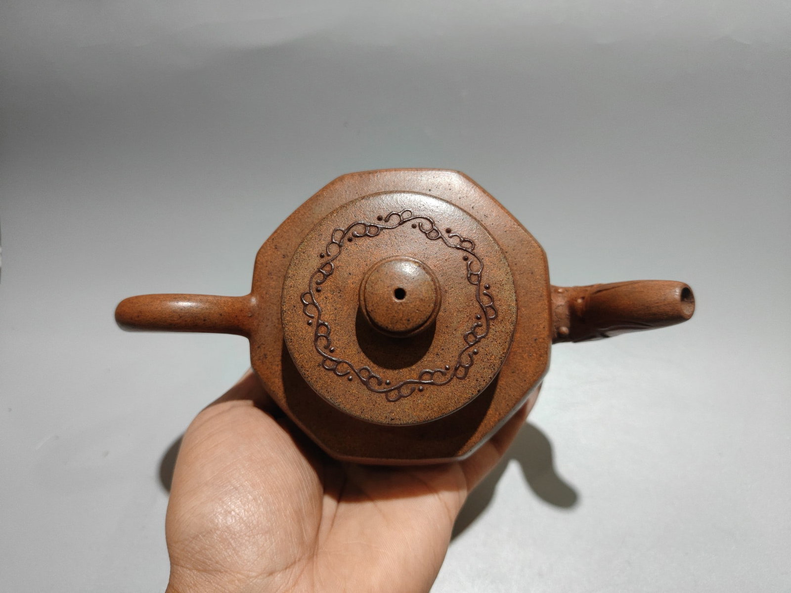 Chinese Yixing Zisha Clay Flower Bird Teapot - 6