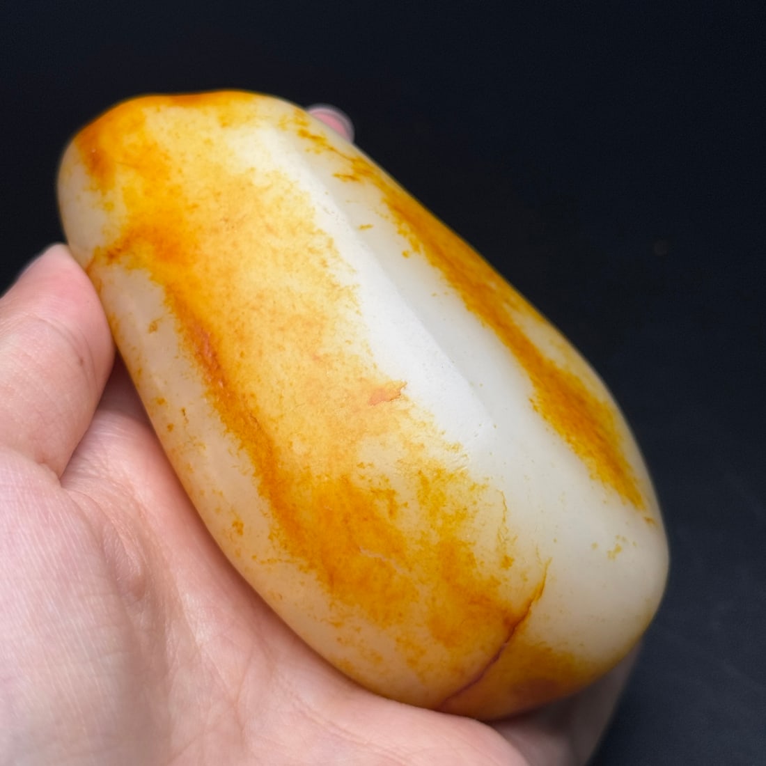 Natural Hetian Jade Original Stone Statue - 9