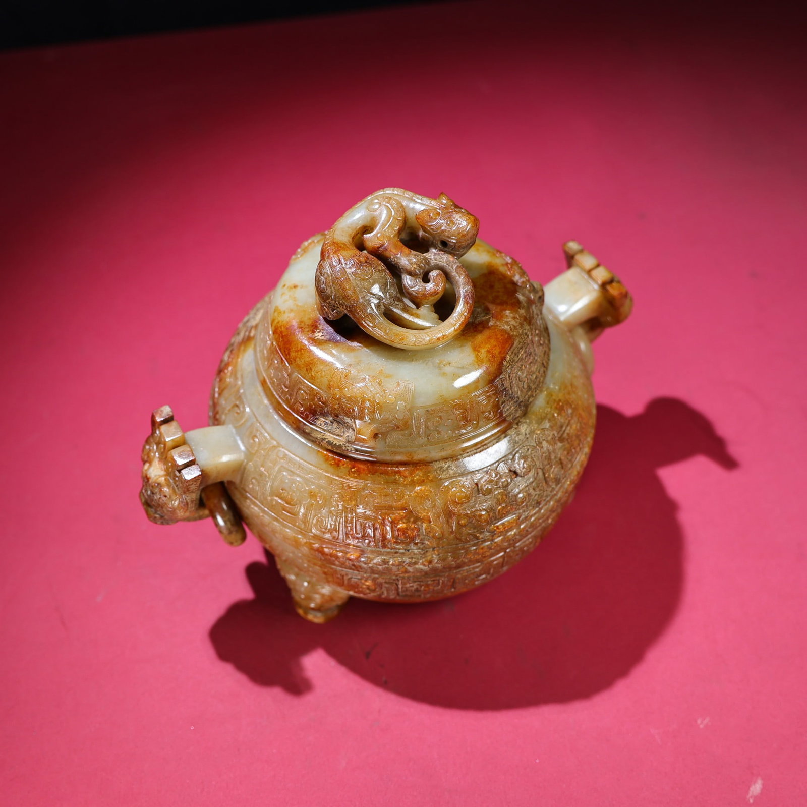Chinese Qing Dynasty Hetian Jade Incense Burner - 4