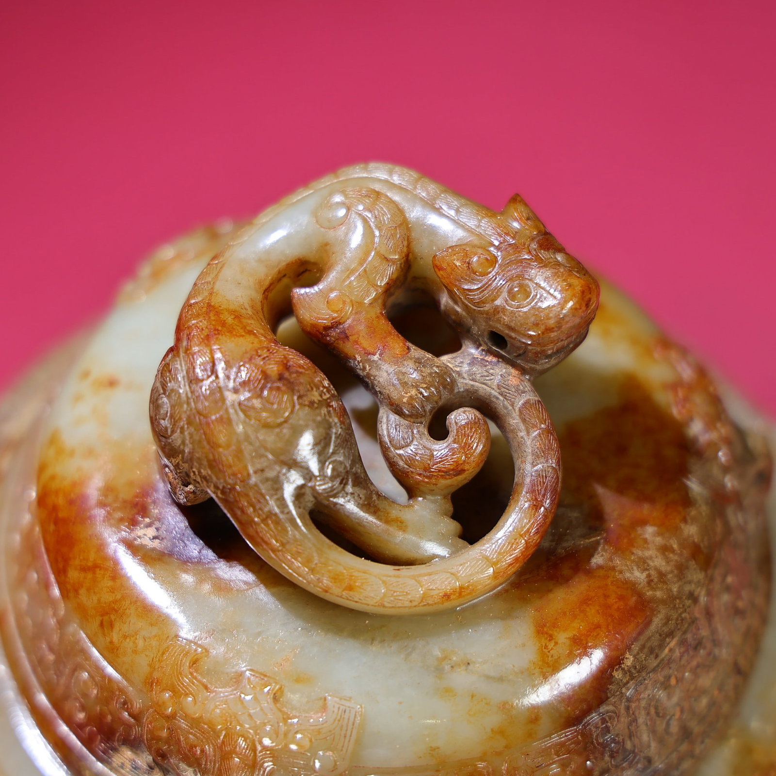 Chinese Qing Dynasty Hetian Jade Incense Burner - 5