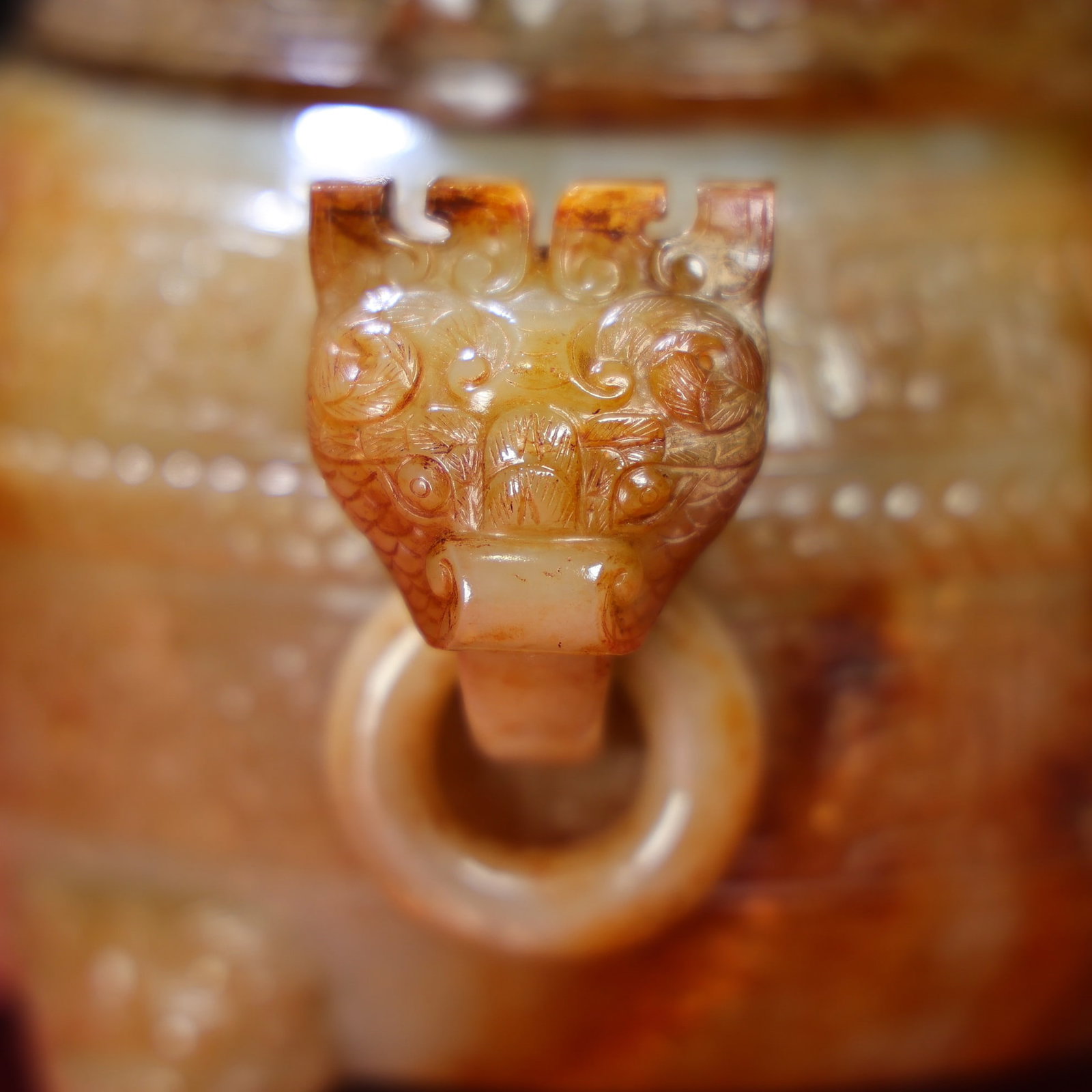 Chinese Qing Dynasty Hetian Jade Incense Burner - 6