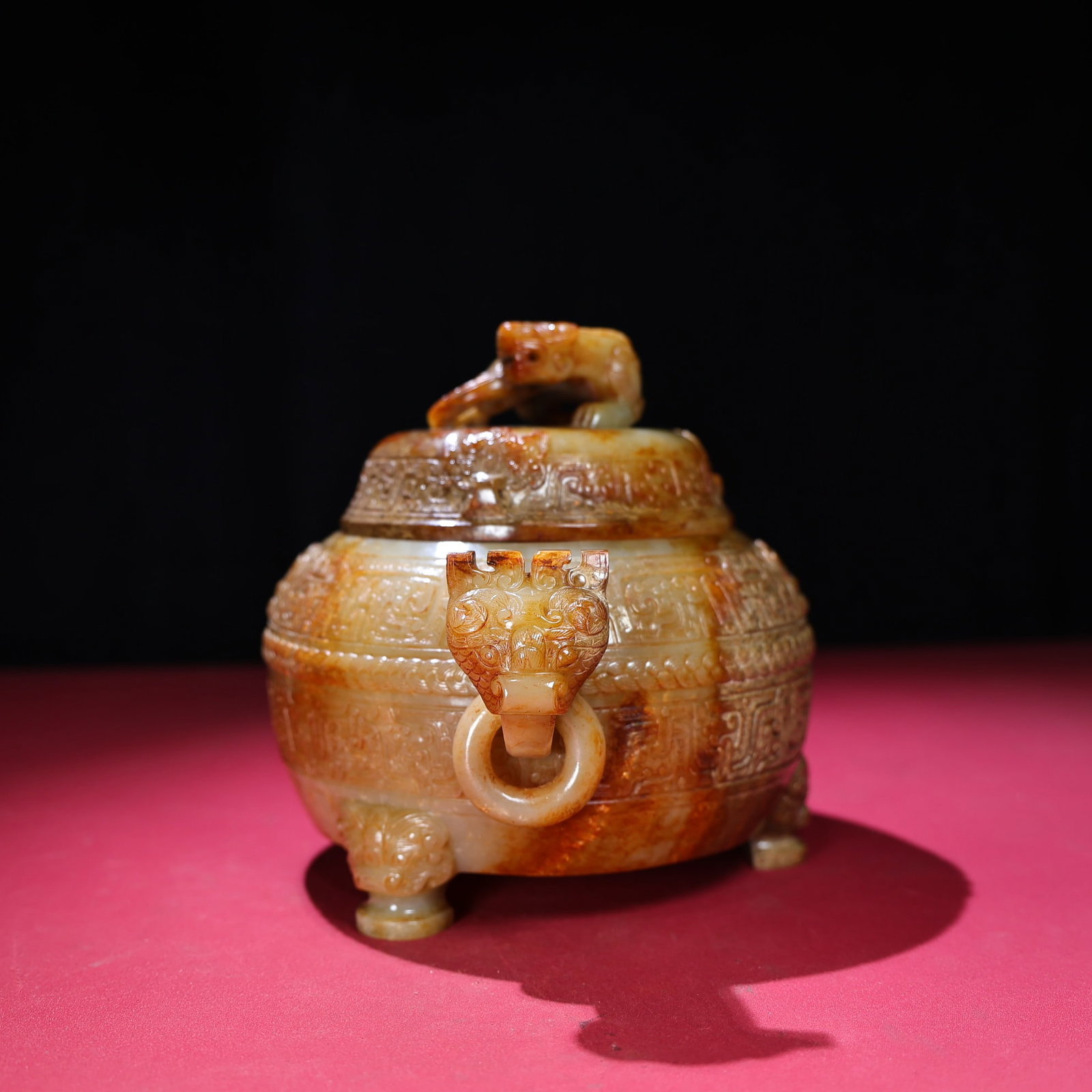 Chinese Qing Dynasty Hetian Jade Incense Burner - 7