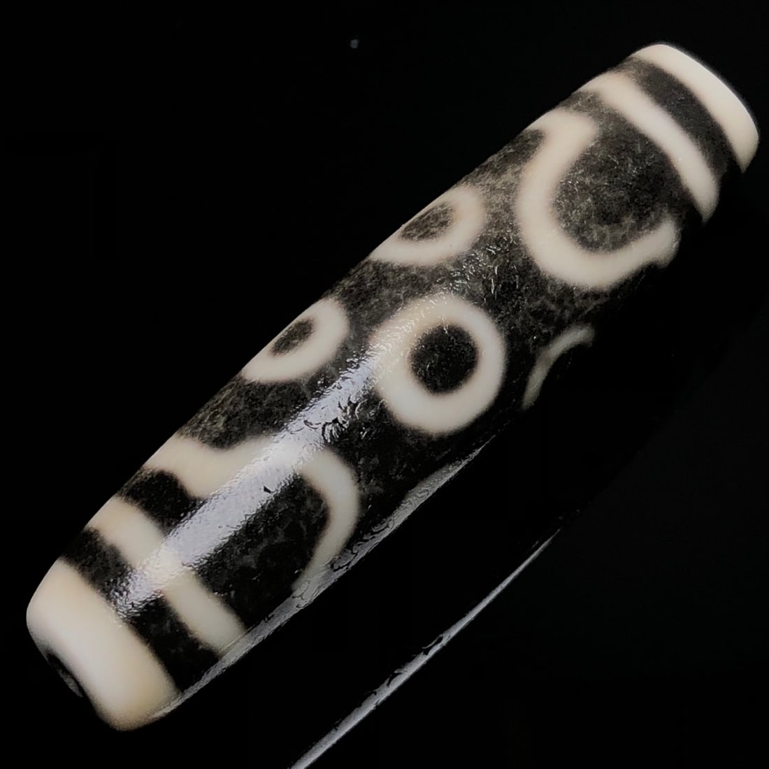 Old Tibetan Seven Eyes DZI Agate Pendant - 3