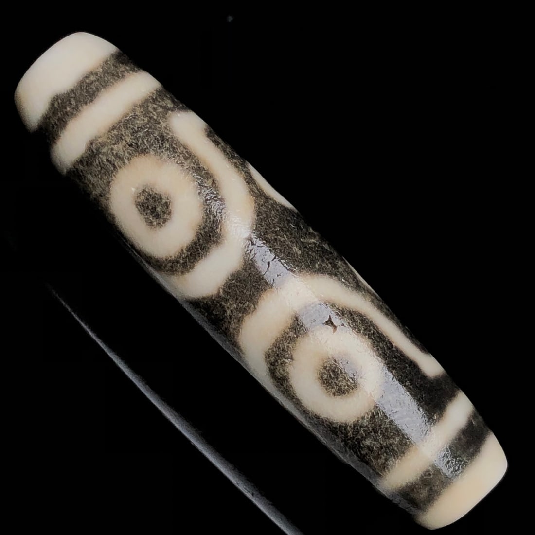 Old Tibetan Seven Eyes DZI Agate Pendant - 4