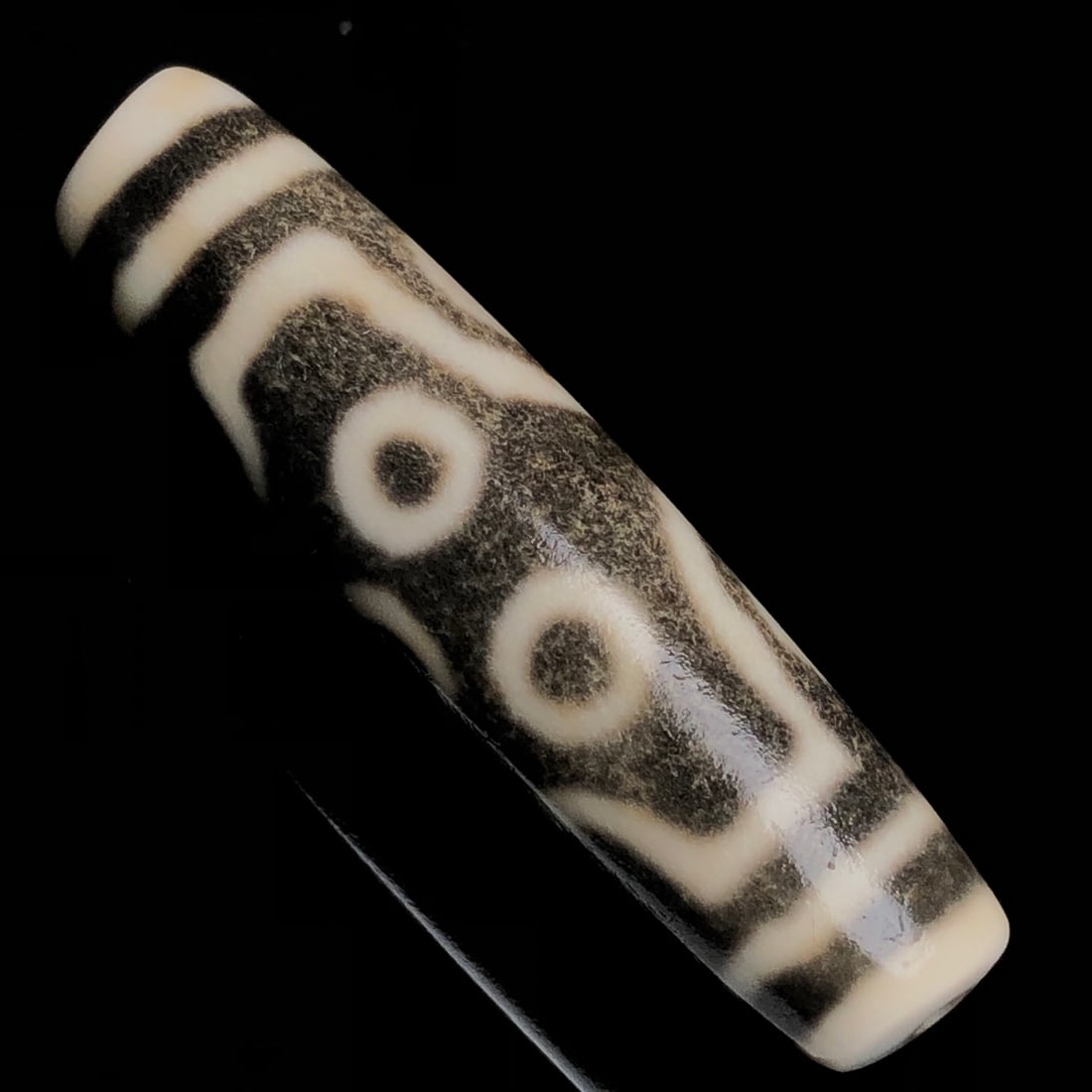 Old Tibetan Seven Eyes DZI Agate Pendant - 6