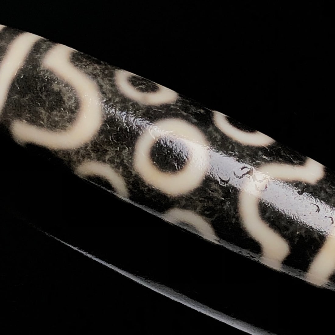 Old Tibetan Seven Eyes DZI Agate Pendant - 8
