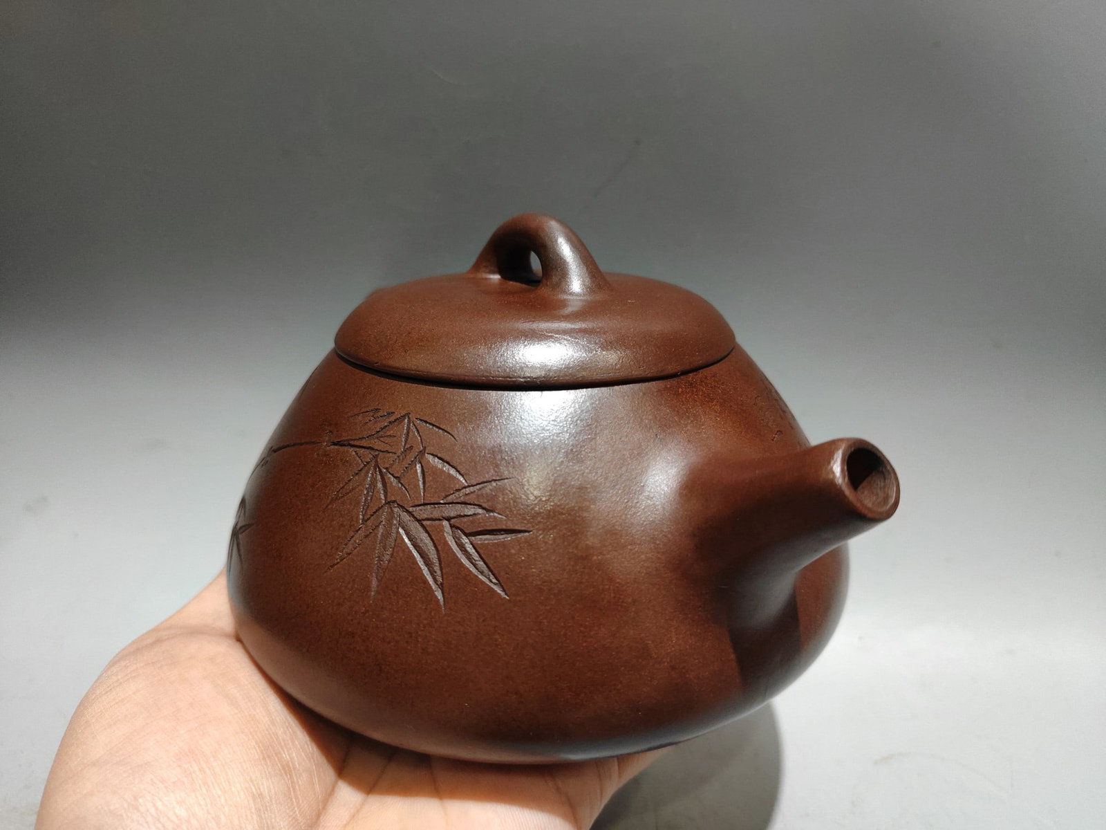 Chinese Yixing Zisha Clay Teapot w Artist Signed - 5