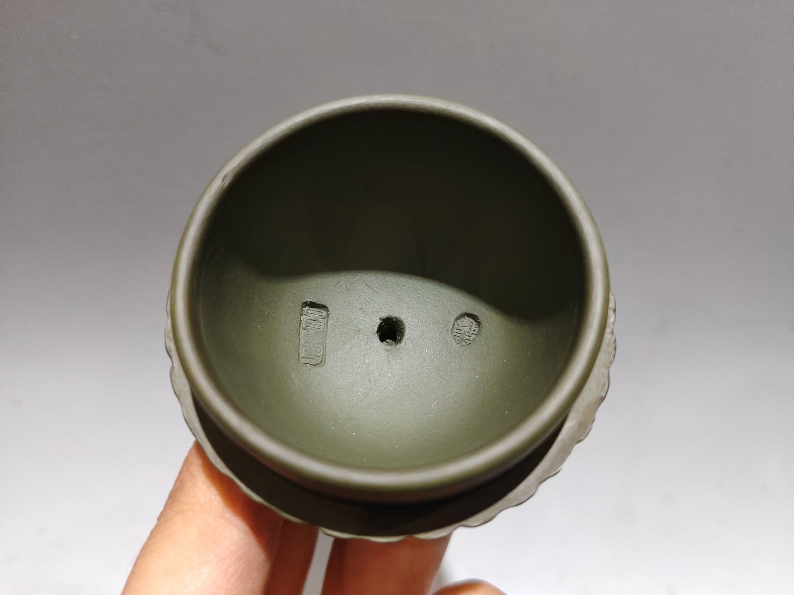 A Set Blue Yixing Zisha Clay Teapot & Cup - 5
