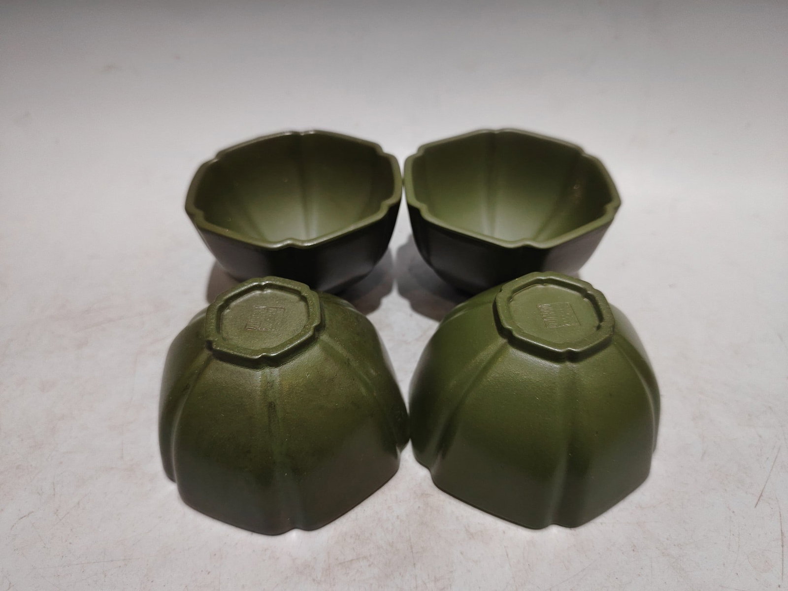 A Set Blue Yixing Zisha Clay Teapot & Cup - 8