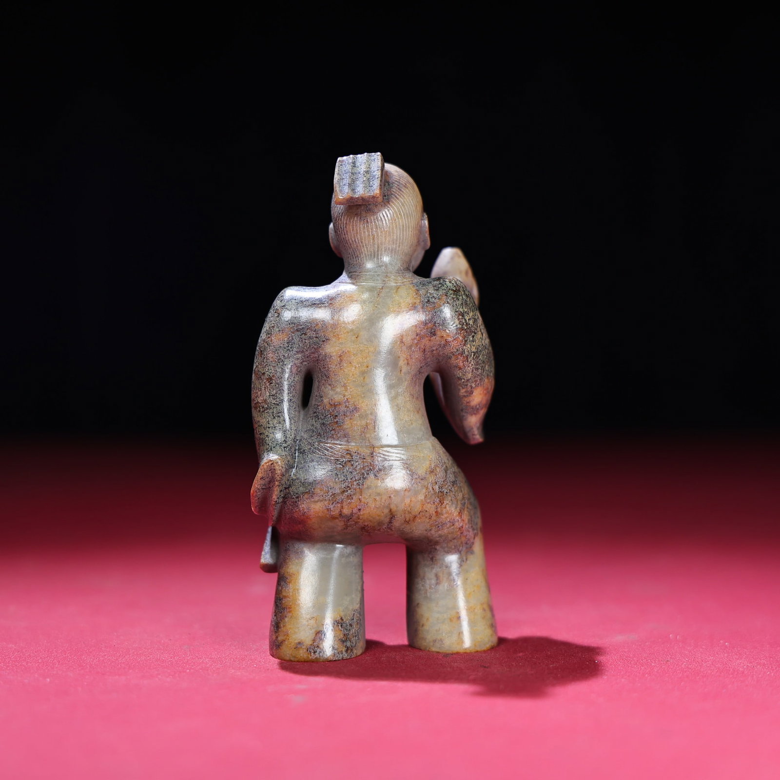 Vintage Hetian Jade Figure Statue - 7