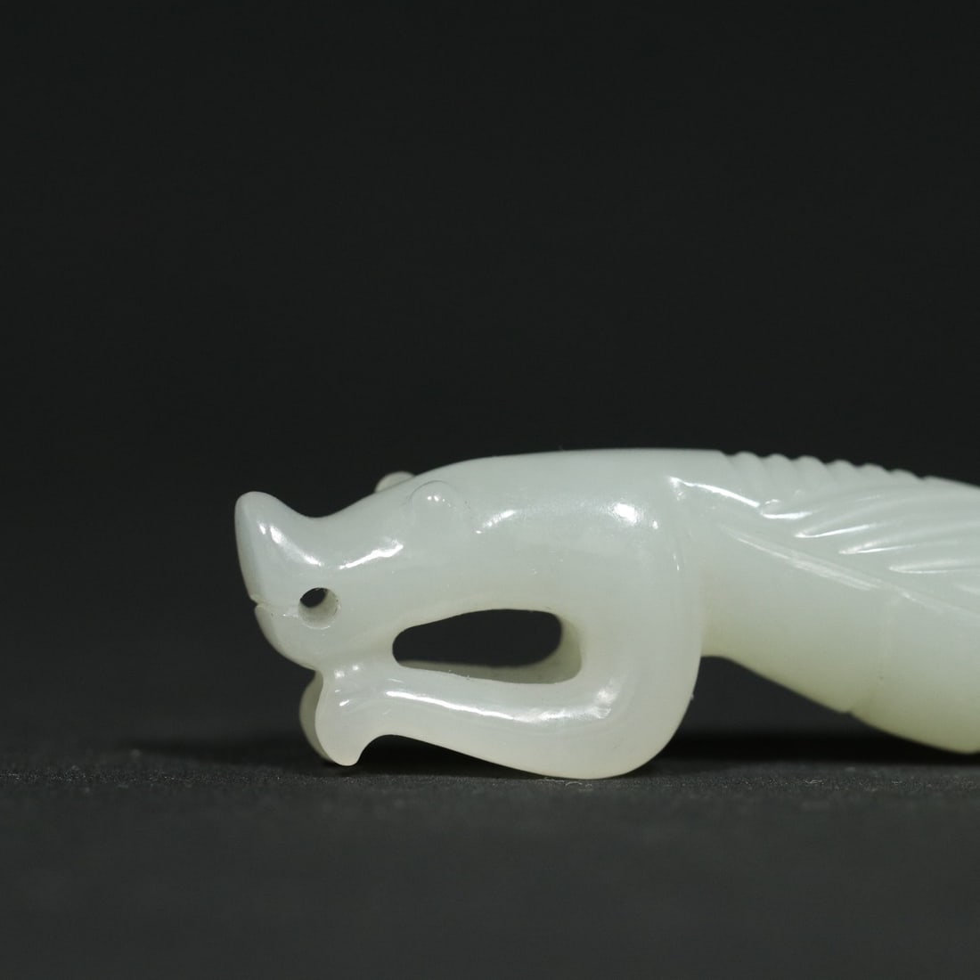 Natural Hetian Jade Mantis Pendant - 5
