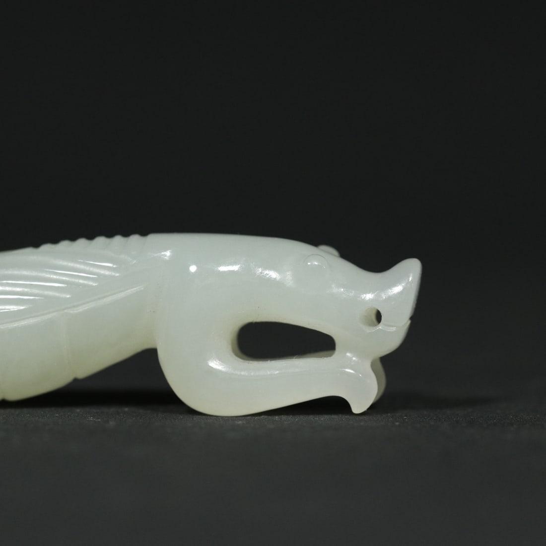 Natural Hetian Jade Mantis Pendant - 7