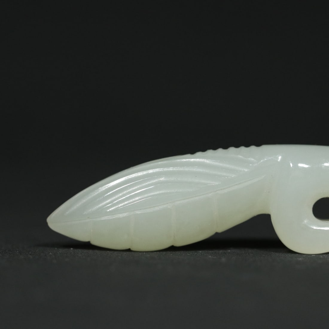 Natural Hetian Jade Mantis Pendant - 8