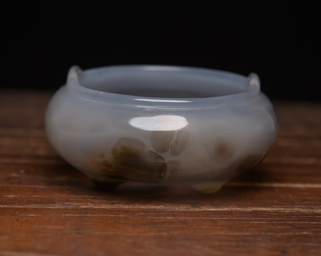 Natural Agate Small Incense Burner - 2