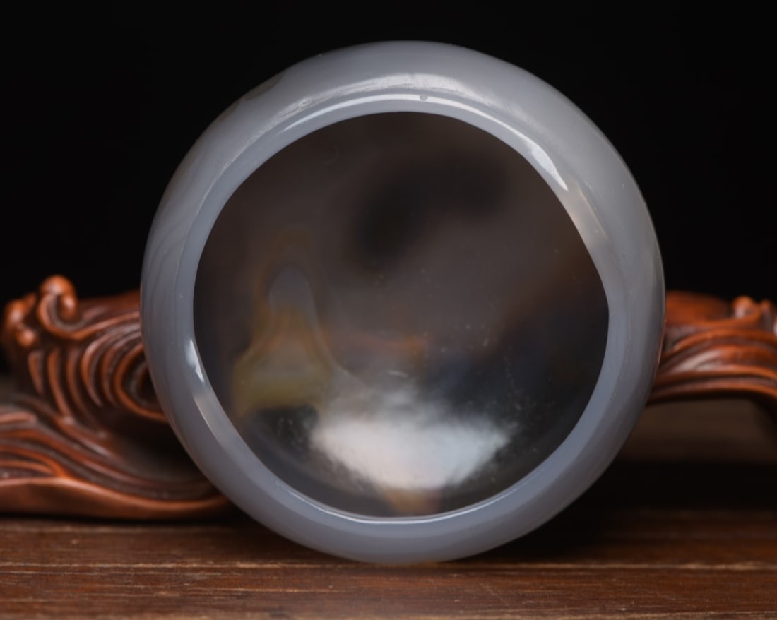 Natural Agate Small Incense Burner - 5