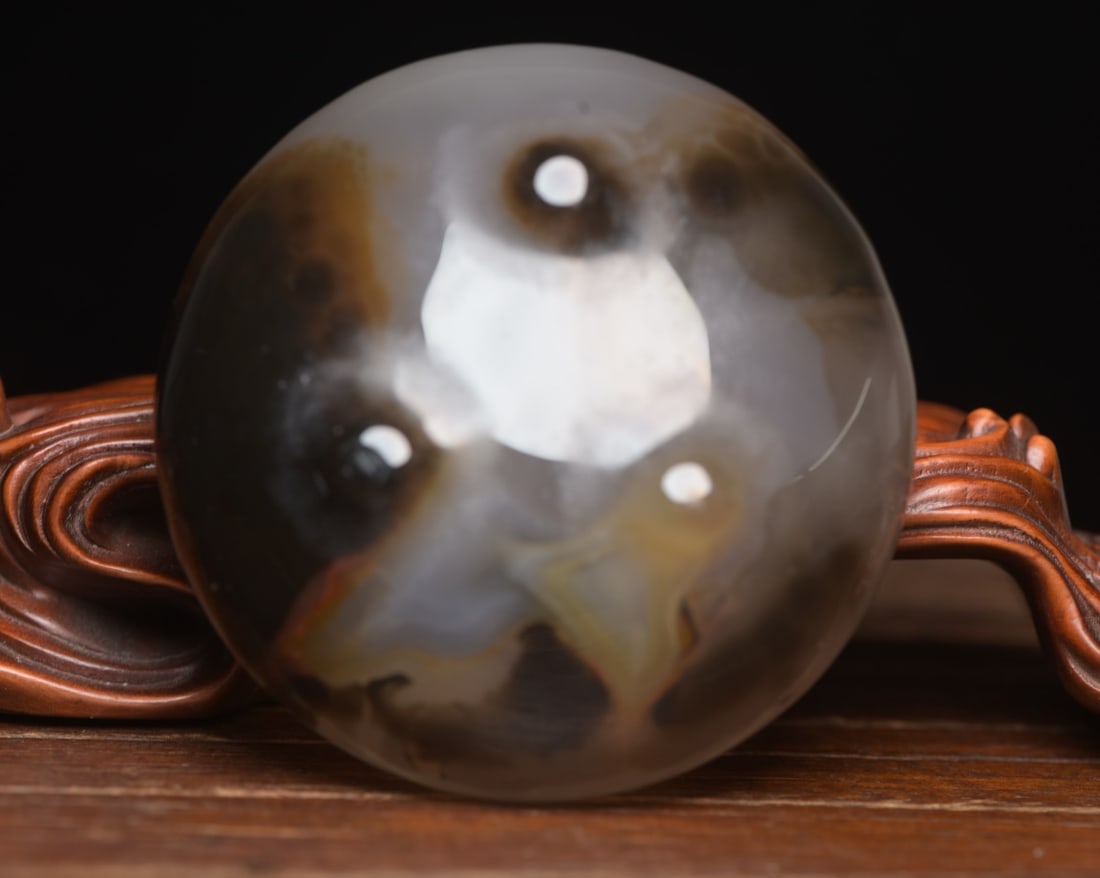 Natural Agate Small Incense Burner - 6
