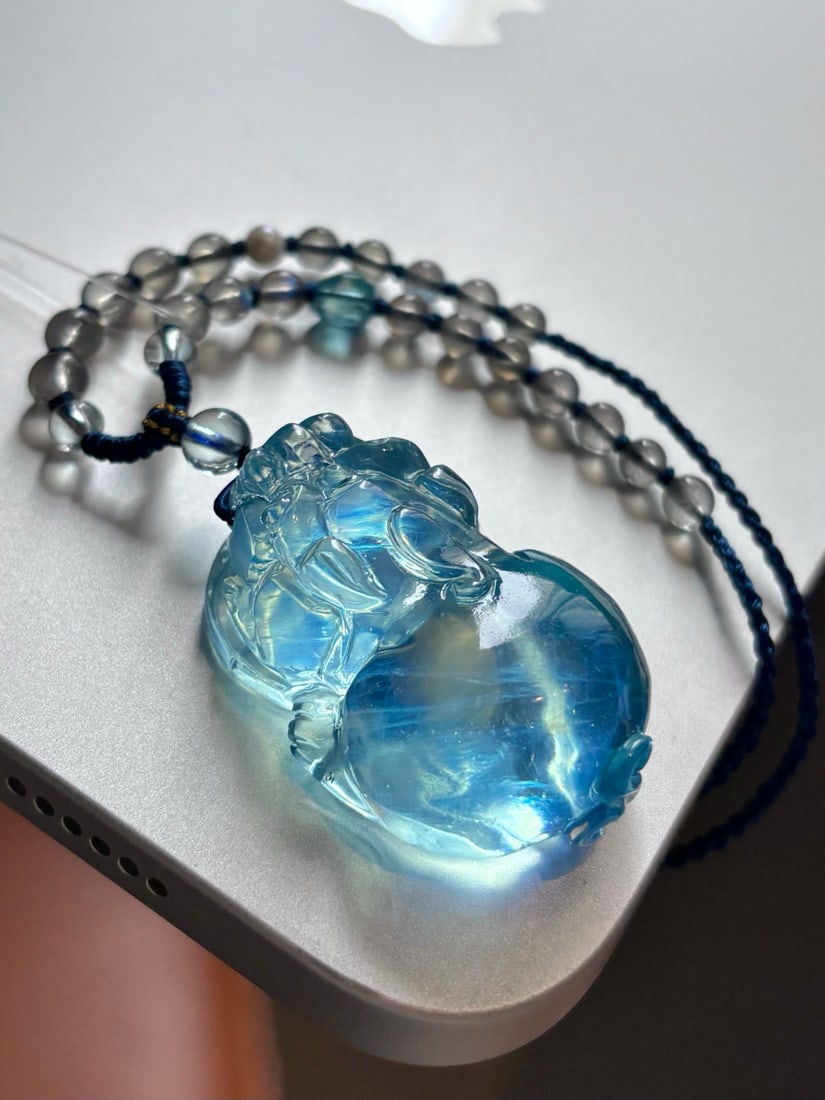 Beautiful Natural Aquamarine Pixiu Pendant: Title: Old Hetian Jade Dragon Pendant Date/Period: After1978 Origin: Chinese Dimension: 59x80x25(mm) 2.32x3.15x0.98(inches) Weight 0.35 lbs/157g Materials: Hetian Jade Reserve: $399.00 Shipping: Domes