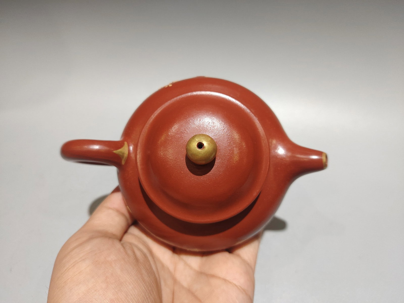 Chinese Yixing Zisha Clay Flower Bird Teapot w Artist Signed - 6