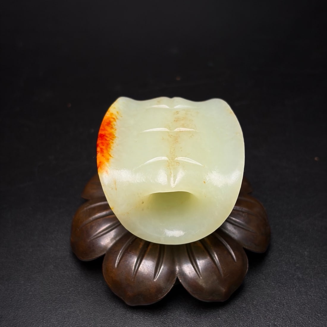 Old Hetian Jade Pendant - Turtle Shell - 6