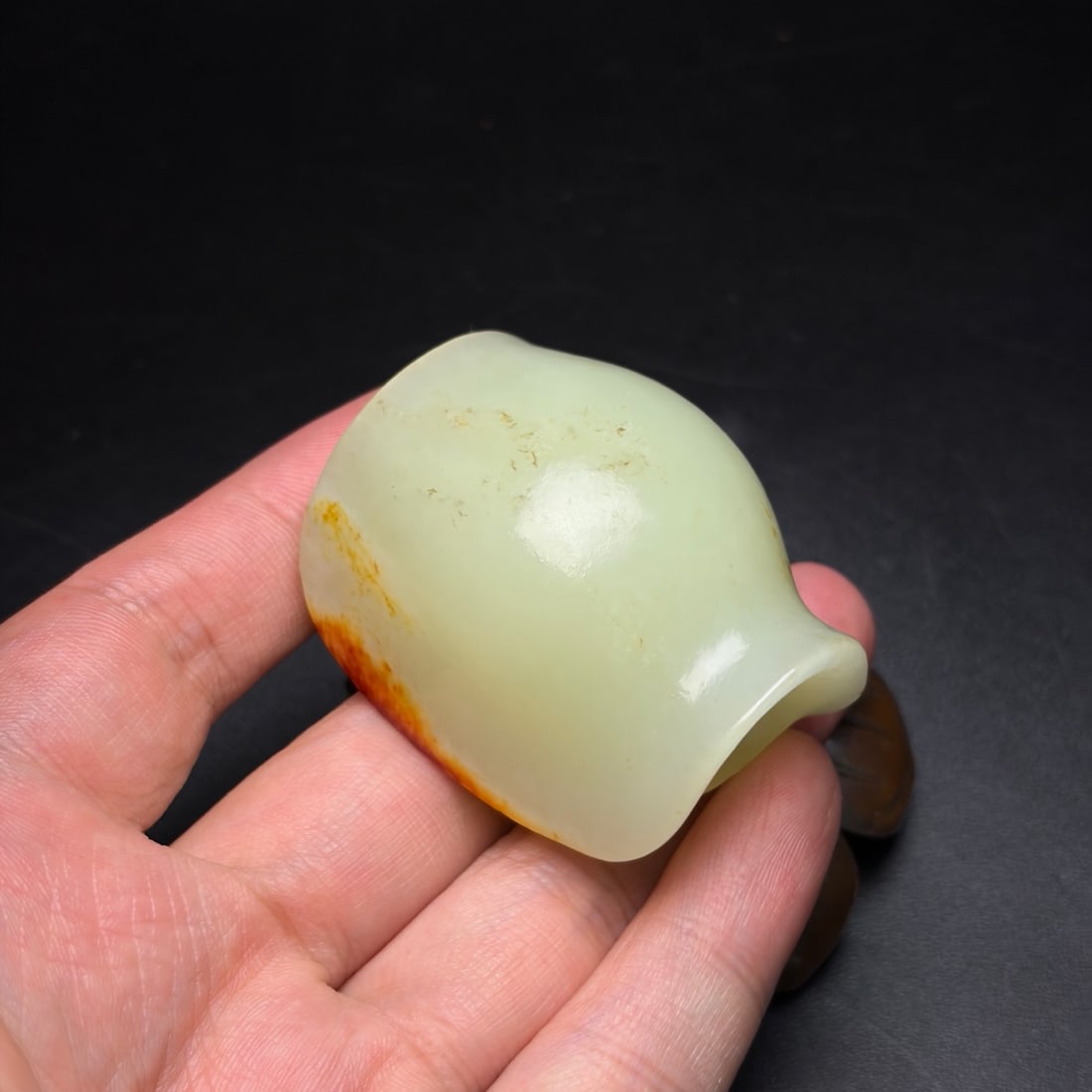 Old Hetian Jade Pendant - Turtle Shell - 9