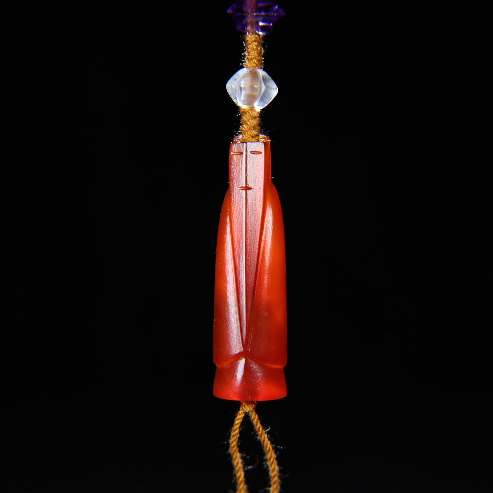 Hand-Woven Agate Pendant - Wengzhong - 4