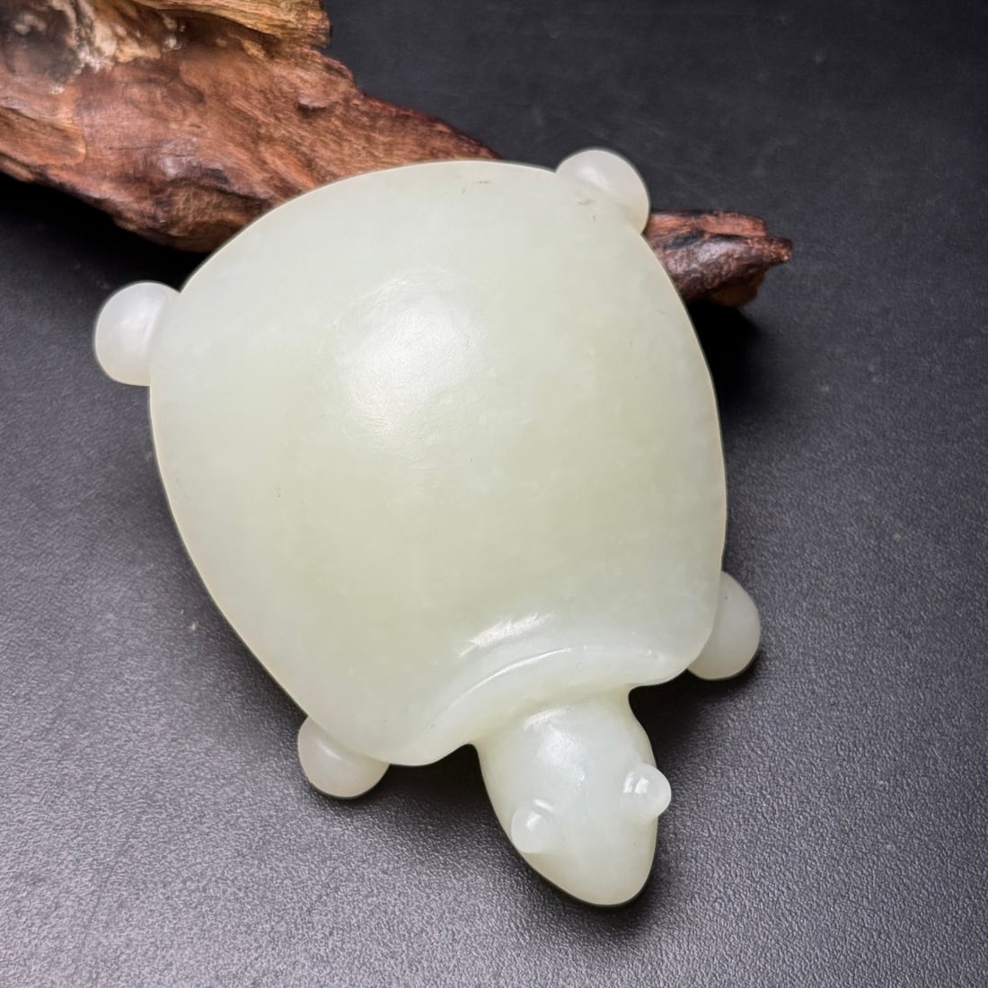 Natural Hetian Jade Tortoise Pendant - 2
