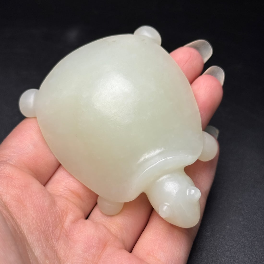 Natural Hetian Jade Tortoise Pendant - 8