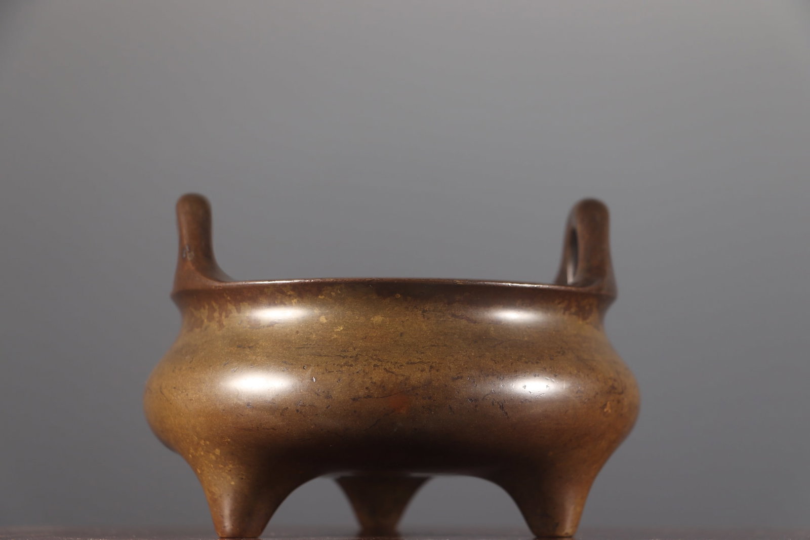 Old Copper Double Ear Incense Burner - 4