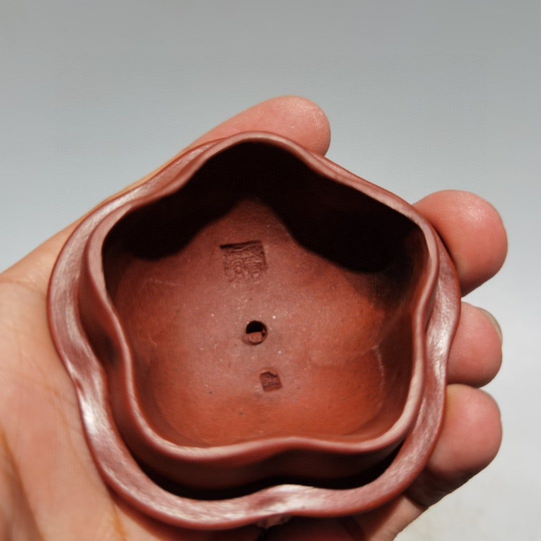 Chinese Yixing Zisha Clay Squirrel Grape Teapot - 7
