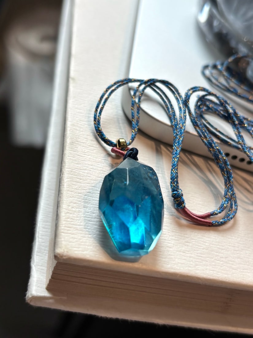 Beautiful Natural Aquamarine Original Stone Pendant - 5
