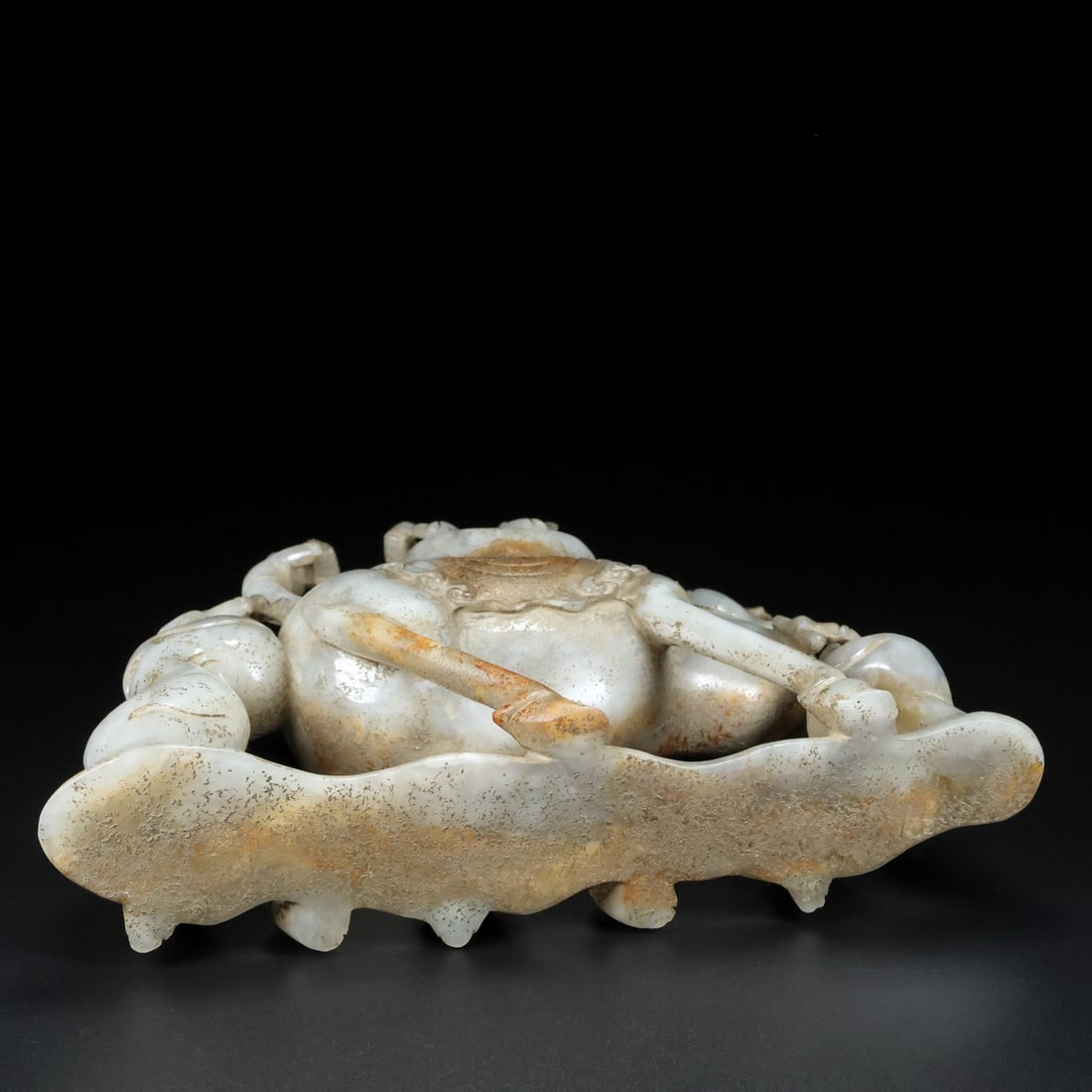Vintage Hetian Jade Statue - Camel & Figure - 9