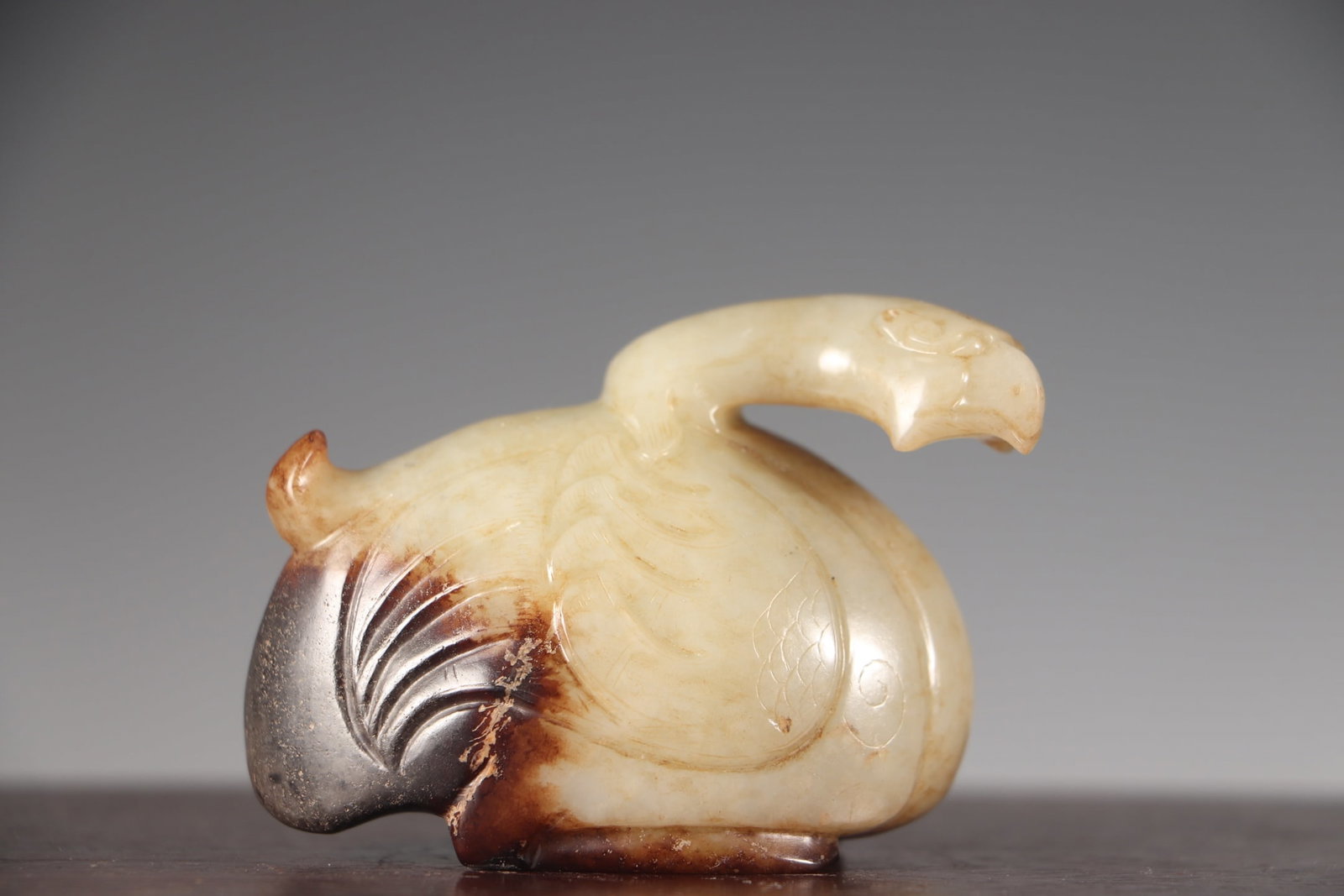 Old Hetian Jade Goose Statue (1 of 8)
