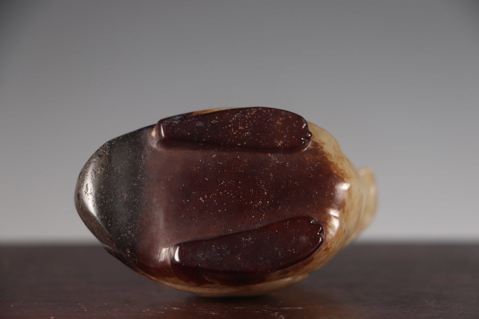Old Hetian Jade Goose Statue - 8