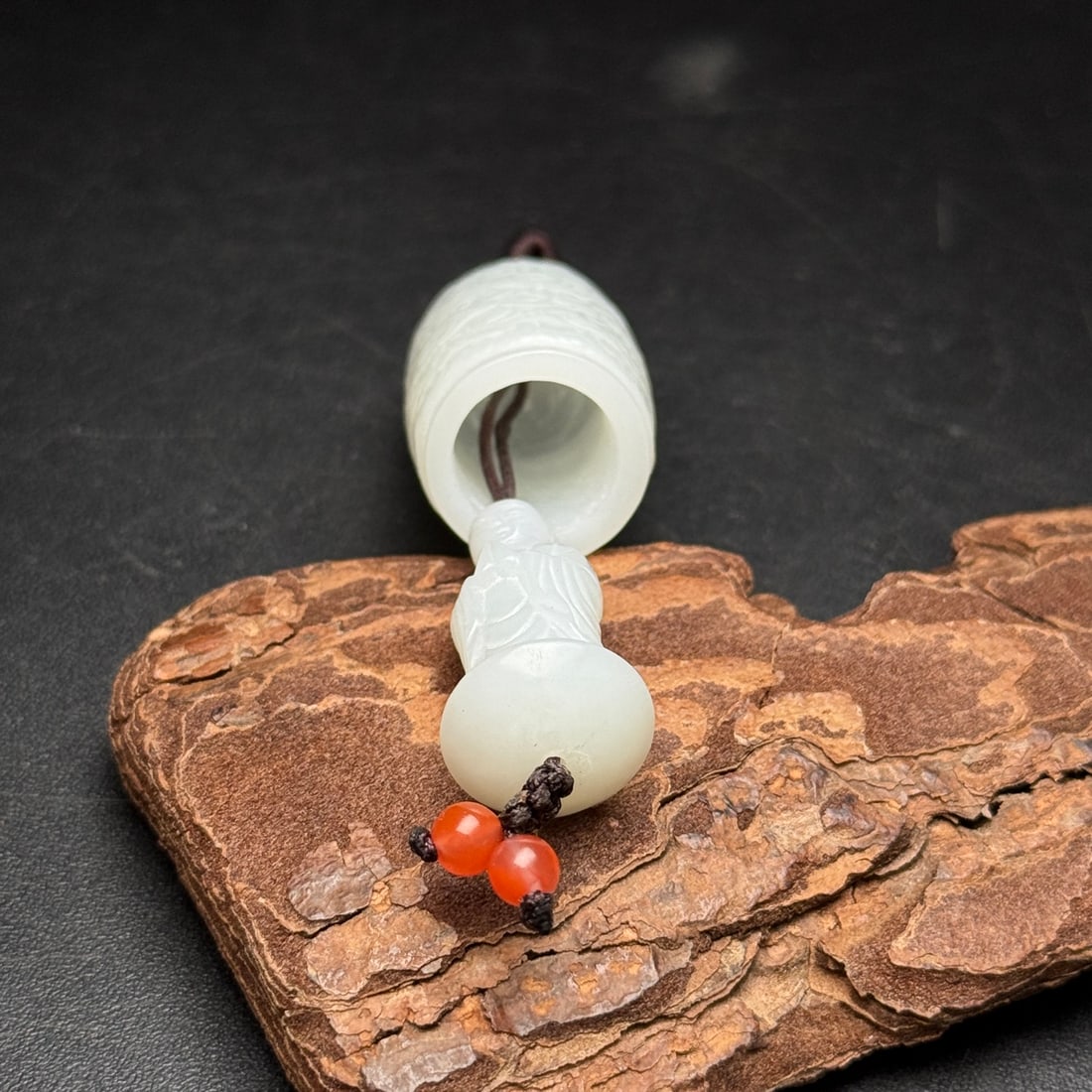 Natural Hetian Jade Buddha Pendant - 7