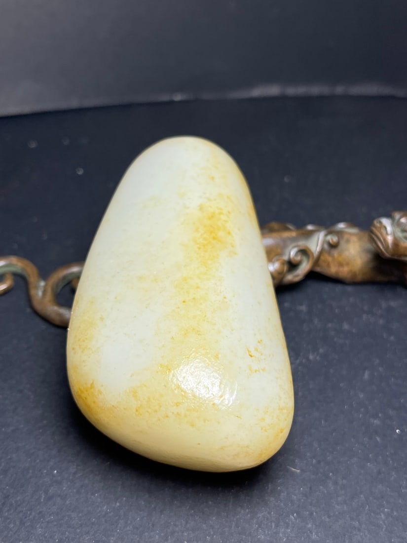 Chinese Natural Hetian Jade Original Stone Statue: Title: Old Hetian Jade Dragon Pendant Date/Period: After2046 Origin: Chinese Dimension: 59x80x25(mm) 2.32x3.15x0.98(inches) Weight 0.35 lbs/157g Materials: Hetian Jade Reserve: $999.00 Shipping:
