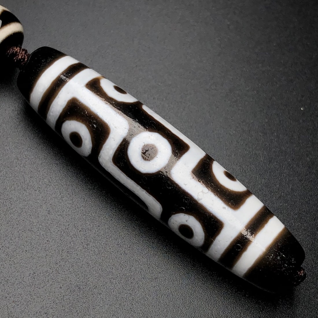 Old Tibetan DZI Agate Pendant & Necklace - 8