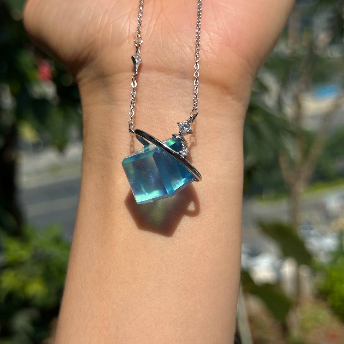 Silver Inlay Natural Aquamarine Square Pendant: Title: Old Hetian Jade Dragon Pendant Date/Period: After2049 Origin: Chinese Dimension: 59x80x25(mm) 2.32x3.15x0.98(inches) Weight 0.35 lbs/157g Materials: Hetian Jade Reserve: $229.00 Shipping: Domes