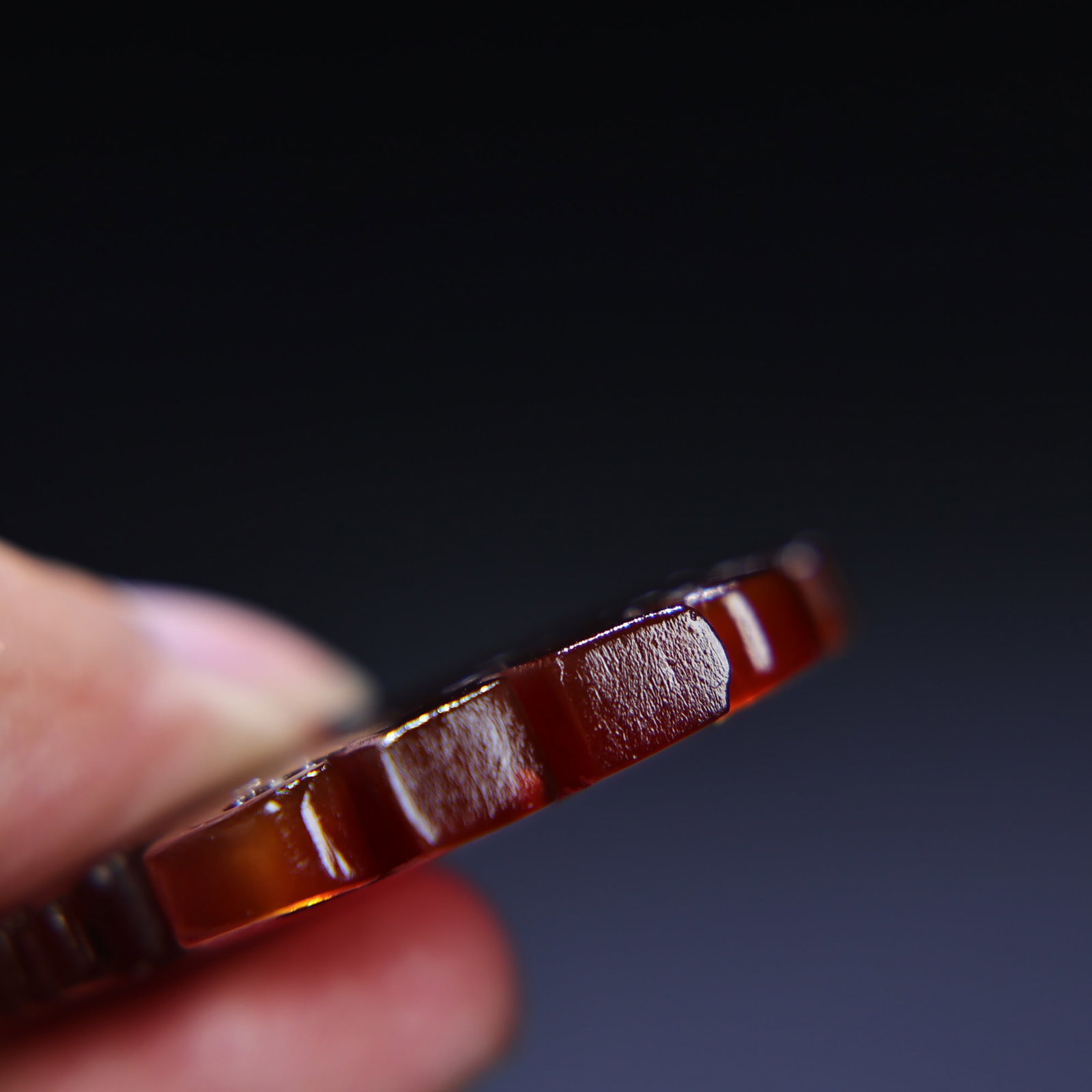 Old Red Agate Bird Pendant - 5