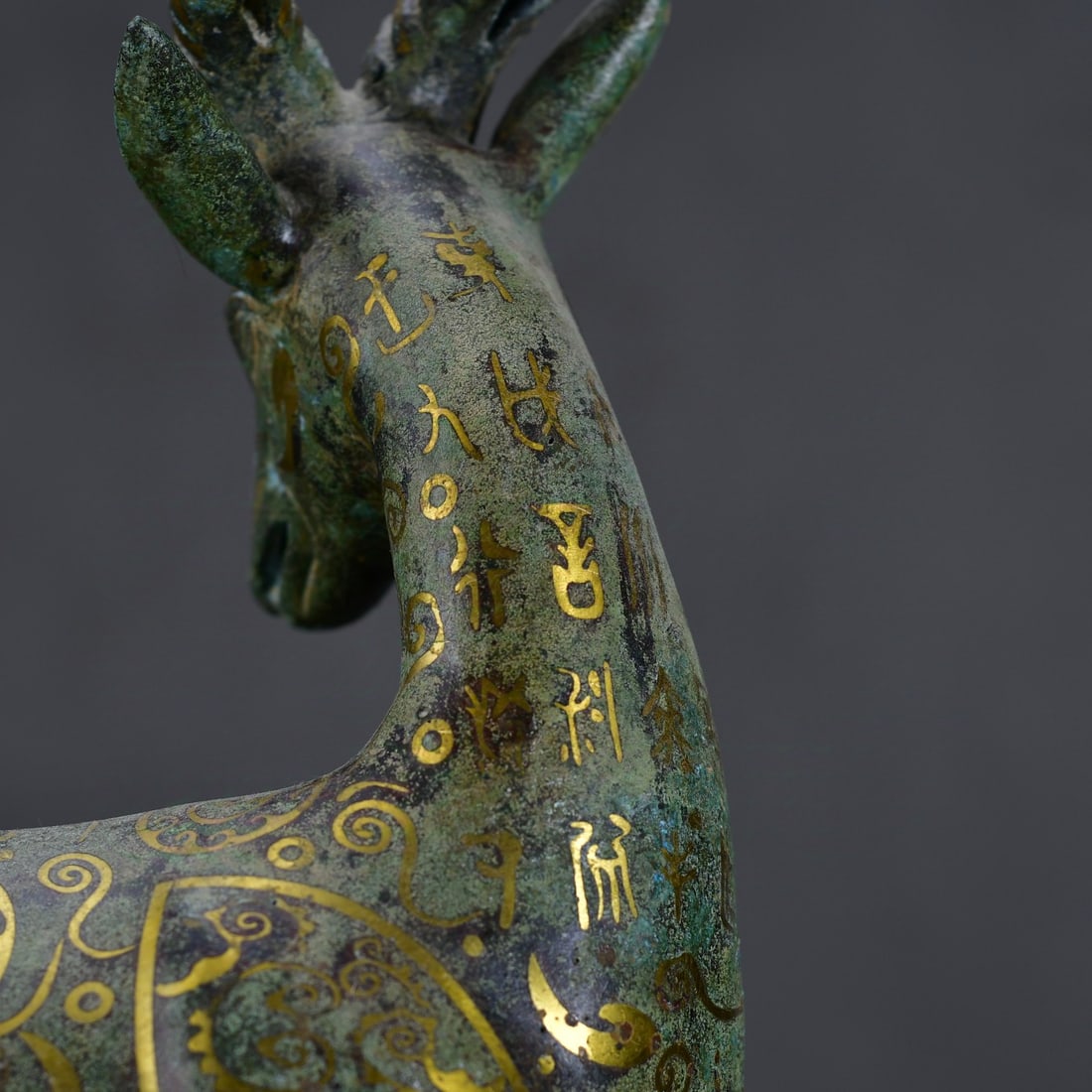 Old Gilt Gold Bronze Sheep Statue - 6